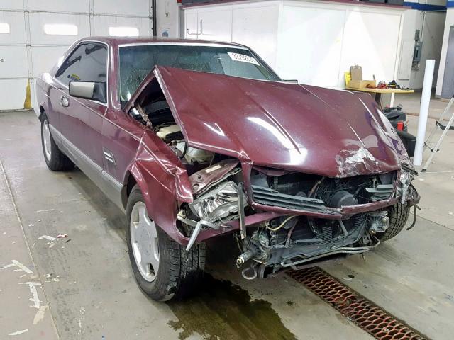 WDBCA45D6HA298037 - 1987 MERCEDES-BENZ 560 SEC MAROON photo 1