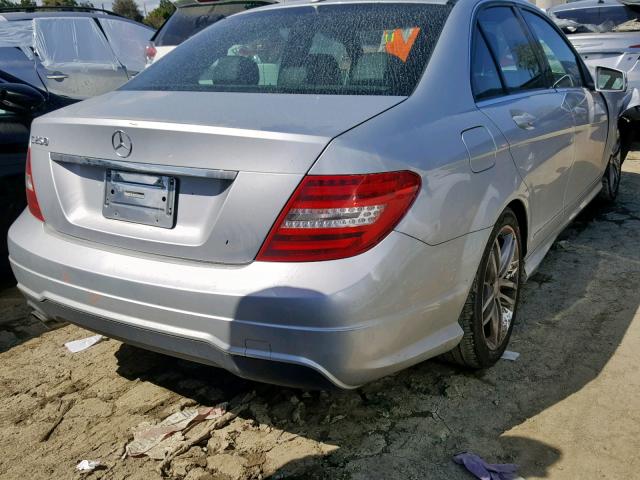 WDDGF4HBXDA859404 - 2013 MERCEDES-BENZ C 250 SILVER photo 4