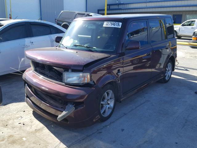 JTLKT324350211836 - 2005 TOYOTA SCION XB PURPLE photo 2