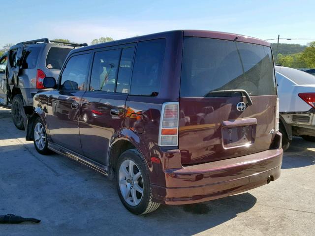 JTLKT324350211836 - 2005 TOYOTA SCION XB PURPLE photo 3