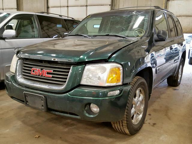 1GKDT13S732215819 - 2003 GMC ENVOY GREEN photo 2