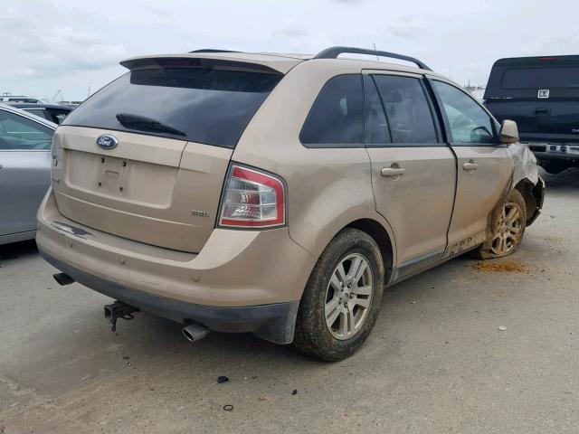 2FMDK38CX7BA80634 - 2007 FORD EDGE SEL GOLD photo 4