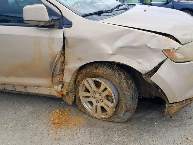 2FMDK38CX7BA80634 - 2007 FORD EDGE SEL GOLD photo 9