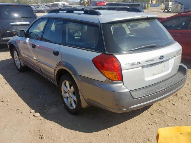 4S4BP61C667323982 - 2006 SUBARU LEGACY OUT SILVER photo 3