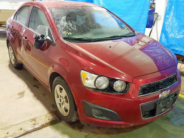 1G1JA5EH9E4123558 - 2014 CHEVROLET SONIC LS RED photo 1