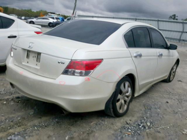 1HGCP36848A010111 - 2008 HONDA ACCORD EXL WHITE photo 4