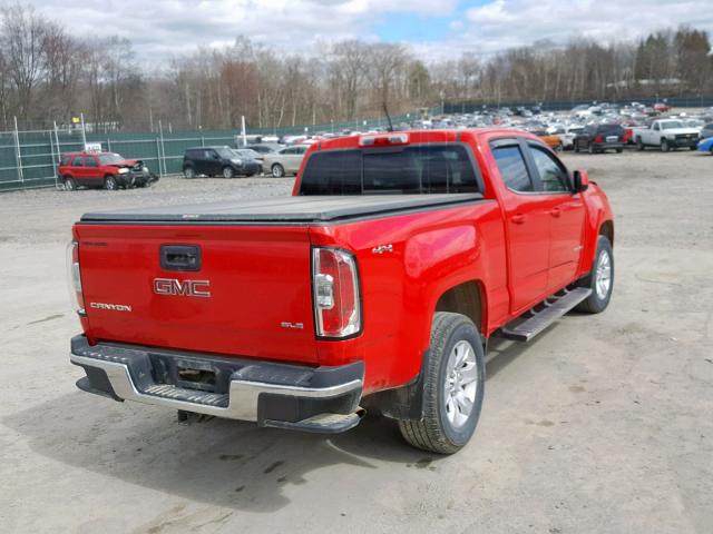 1GTG6CE34G1162235 - 2016 GMC CANYON SLE RED photo 4