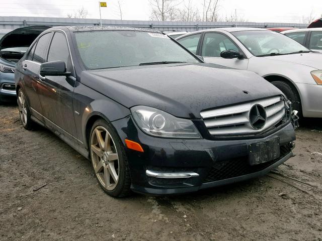 WDDGF8JB4CA741056 - 2012 MERCEDES-BENZ C 350 4MAT BLACK photo 1