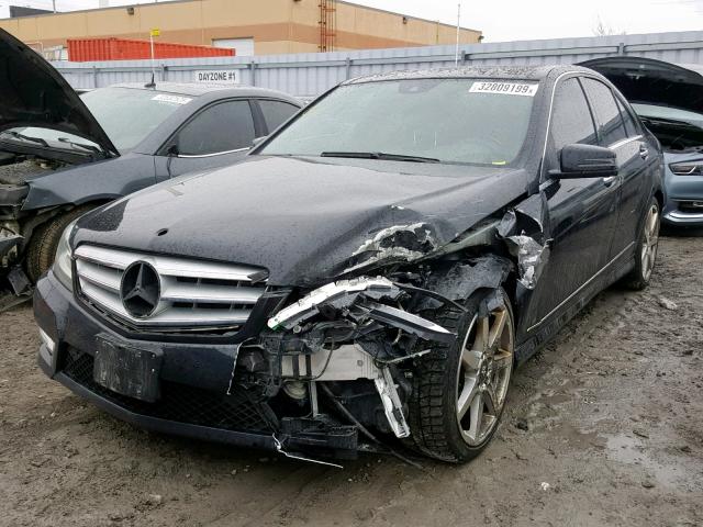 WDDGF8JB4CA741056 - 2012 MERCEDES-BENZ C 350 4MAT BLACK photo 2