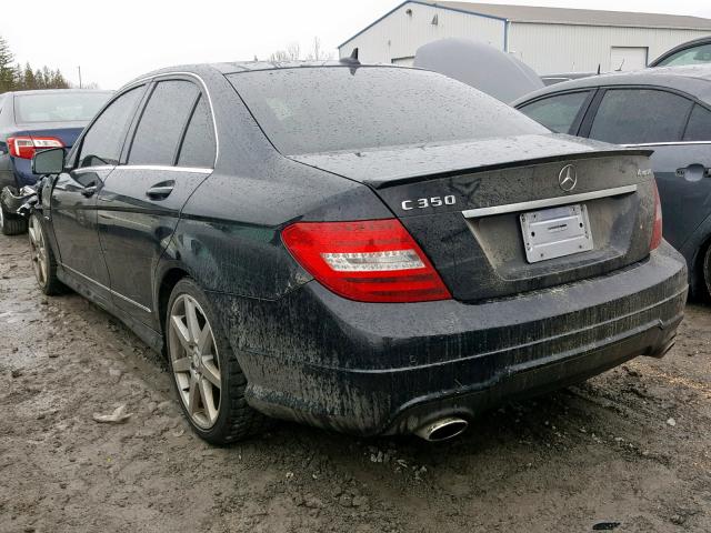 WDDGF8JB4CA741056 - 2012 MERCEDES-BENZ C 350 4MAT BLACK photo 3