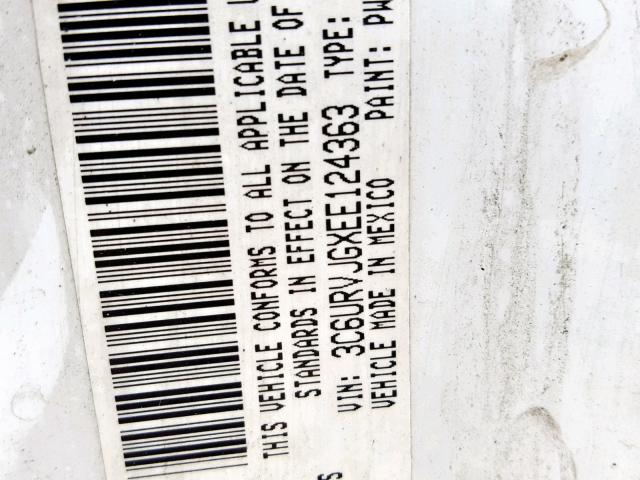 3C6URVJGXEE124363 - 2014 RAM PROMASTER 绿色 照片 10