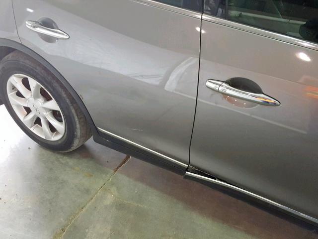 JNKAJ09E59M900641 - 2009 INFINITI EX35 BASE GRAY photo 9