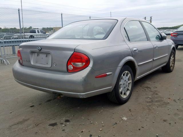 JN1CA31D51T602473 - 2001 NISSAN MAXIMA GXE GRAY photo 4