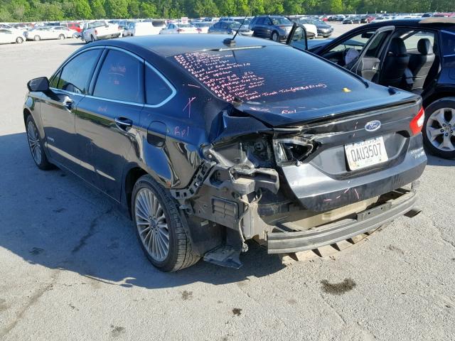 3FA6P0RU8ER326833 - 2014 FORD FUSION TIT BLACK photo 3