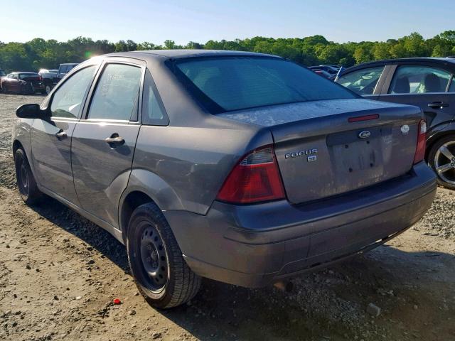 1FAFP34N27W174999 - 2007 FORD FOCUS ZX4 GRAY photo 3