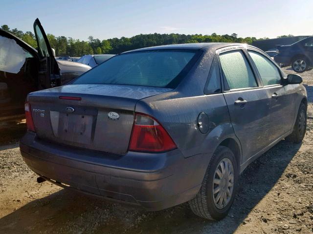 1FAFP34N27W174999 - 2007 FORD FOCUS ZX4 GRAY photo 4