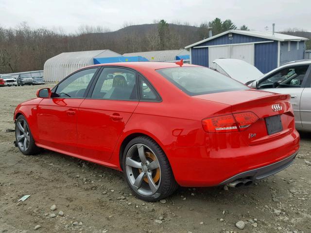 WAUMGAFL0CA054298 - 2012 AUDI S4 PRESTIG RED photo 3