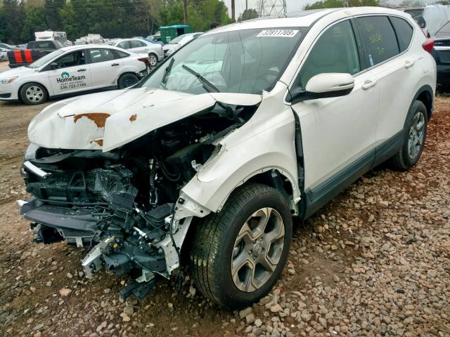 2HKRW2H80JH687898 - 2018 HONDA CR-V EXL WHITE photo 2