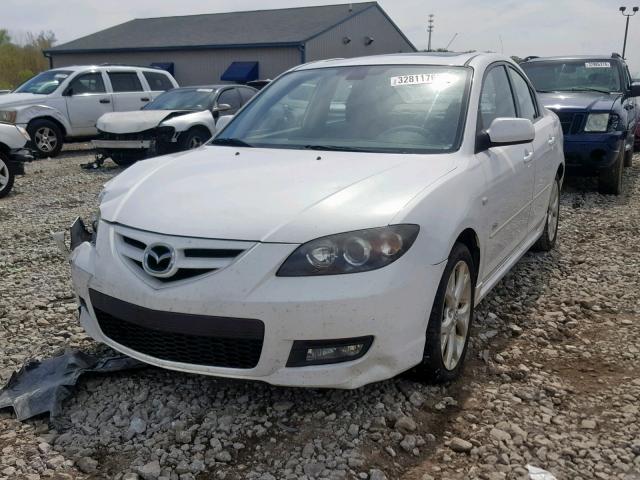 JM1BK323281127561 - 2008 MAZDA 3 S WHITE photo 2