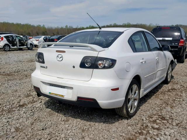 JM1BK323281127561 - 2008 MAZDA 3 S WHITE photo 4