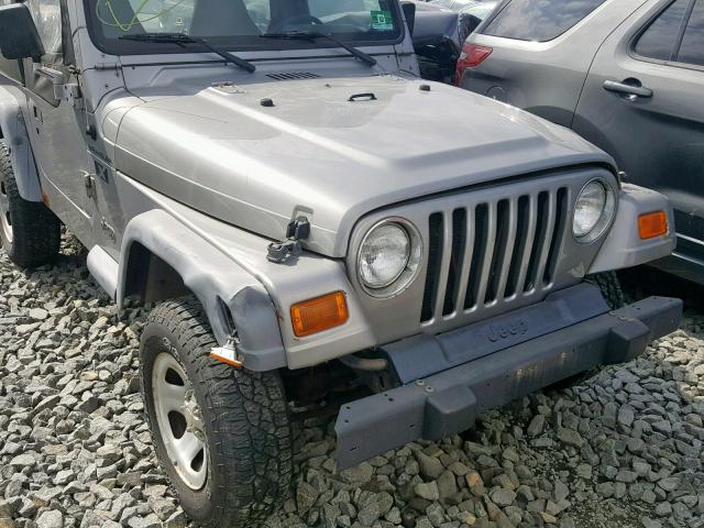 1J4FA39S42P719947 - 2002 JEEP WRANGLER / SILVER photo 10