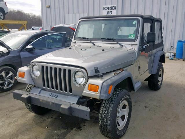 1J4FA39S42P719947 - 2002 JEEP WRANGLER / SILVER photo 2