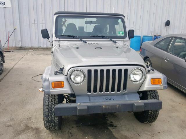 1J4FA39S42P719947 - 2002 JEEP WRANGLER / SILVER photo 9