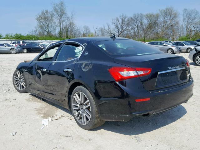 ZAM57XSA0G1179463 - 2016 MASERATI GHIBLI BLACK photo 3