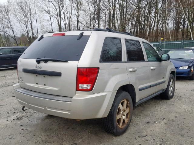 1J8GR48K58C170116 - 2008 JEEP GRAND CHER BEIGE photo 4