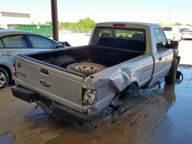 1FTYR10D38PA87347 - 2008 FORD RANGER SILVER photo 4