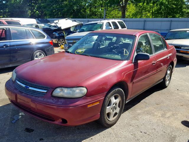 1G1ND52F85M226899 - 2005 CHEVROLET CLASSIC RED photo 2