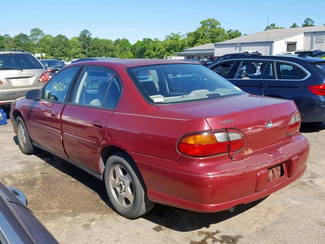 1G1ND52F85M226899 - 2005 CHEVROLET CLASSIC RED photo 3