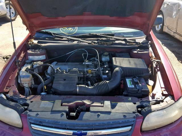 1G1ND52F85M226899 - 2005 CHEVROLET CLASSIC RED photo 7