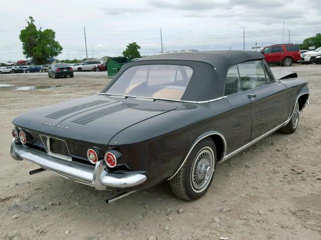 40967W225624 - 1964 CHEVROLET CORVAIR BLACK photo 4