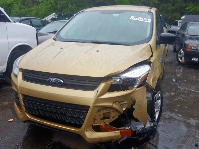 1FMCU0F76EUB91330 - 2014 FORD ESCAPE S GOLD photo 2