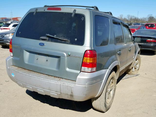 1FMCU96H65KD42868 - 2005 FORD ESCAPE HEV GRAY photo 4