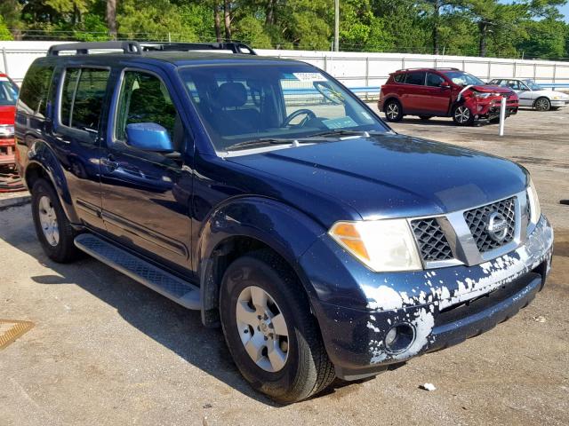 5N1AR18U47C638392 - 2007 NISSAN PATHFINDER BLUE photo 1