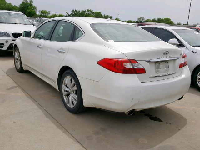 JN1BY1AP7BM321454 - 2011 INFINITI M37 WHITE photo 3