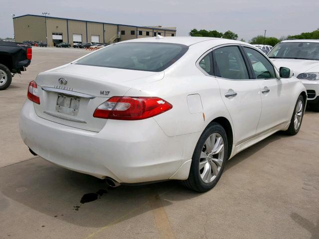 JN1BY1AP7BM321454 - 2011 INFINITI M37 WHITE photo 4