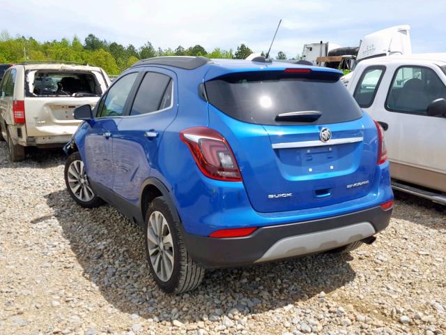 KL4CJASB3JB699039 - 2018 BUICK ENCORE PRE BLUE photo 3