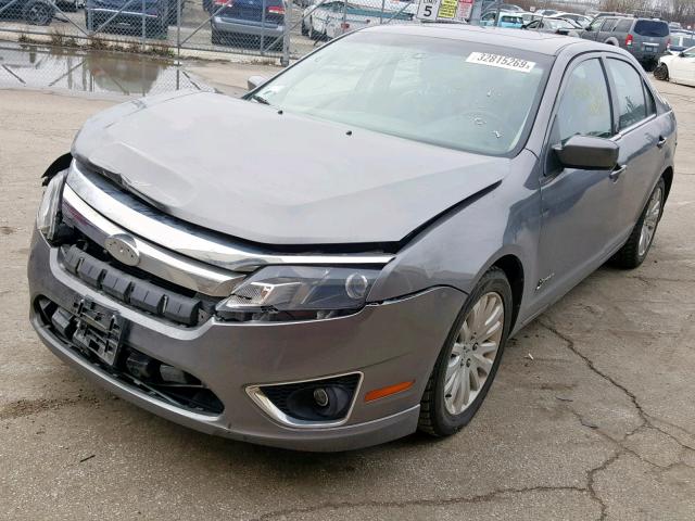 3FADP0L3XAR150949 - 2010 FORD FUSION HYB GRAY photo 2