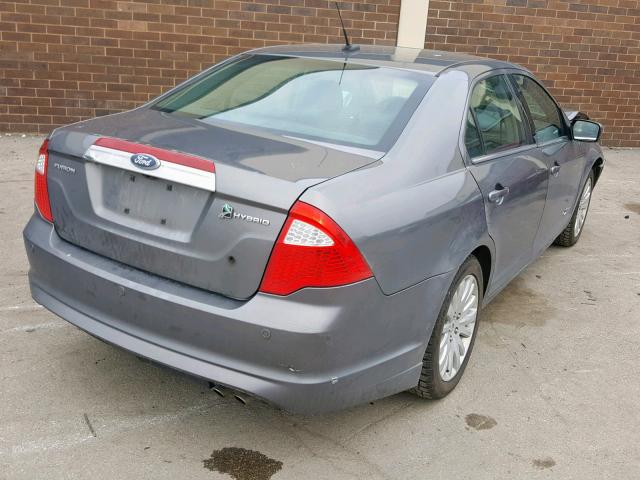 3FADP0L3XAR150949 - 2010 FORD FUSION HYB GRAY photo 4