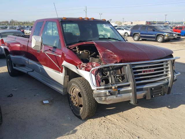 1GTHK39J8TE517001 - 1996 GMC SIERRA K35 MAROON photo 1