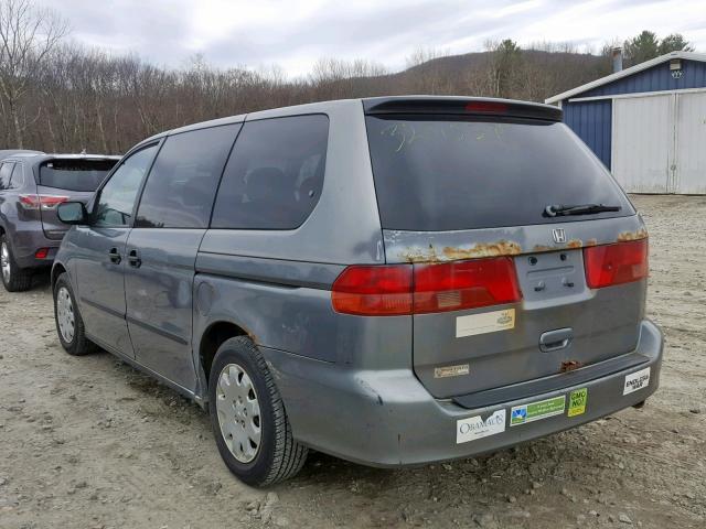 2HKRL1857YH542215 - 2000 HONDA ODYSSEY LX GRAY photo 3