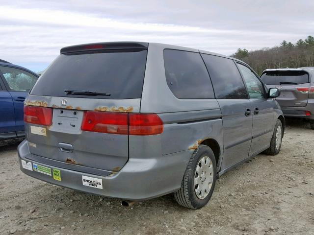 2HKRL1857YH542215 - 2000 HONDA ODYSSEY LX GRAY photo 4