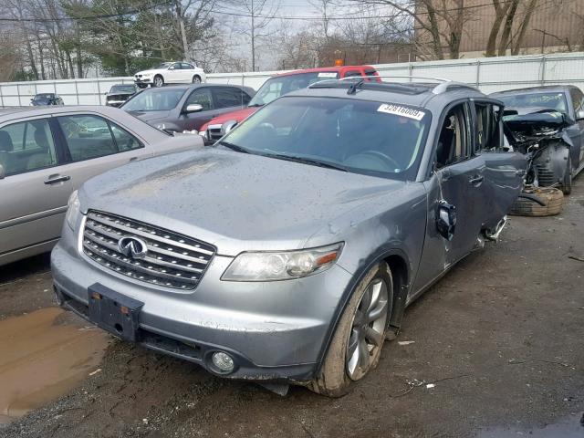 JNRAS08W25X209133 - 2005 INFINITI FX35 GRAY photo 2