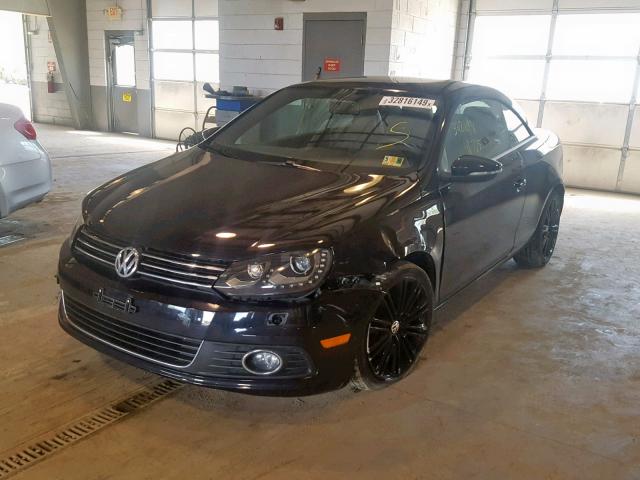 WVWBW8AH7EV000839 - 2014 VOLKSWAGEN EOS KOMFOR BLACK photo 2