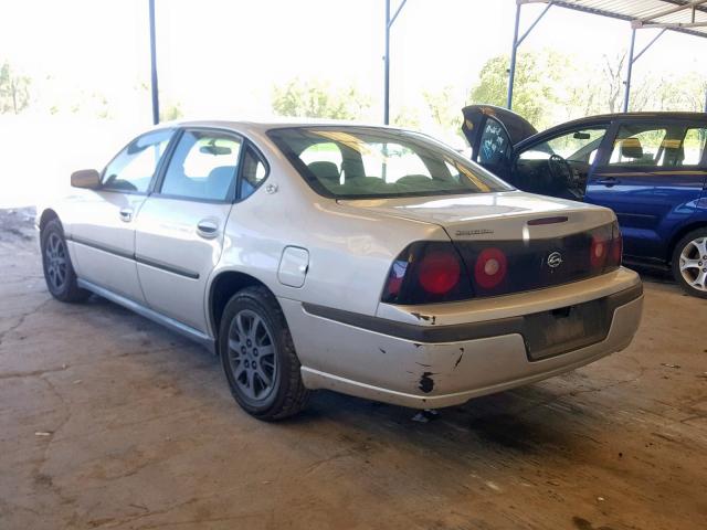 2G1WF52E049236893 - 2004 CHEVROLET IMPALA WHITE photo 3