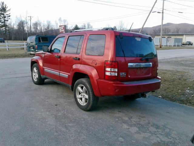 1J4PN5GK2AW167540 - 2010 JEEP LIBERTY LI RED photo 3