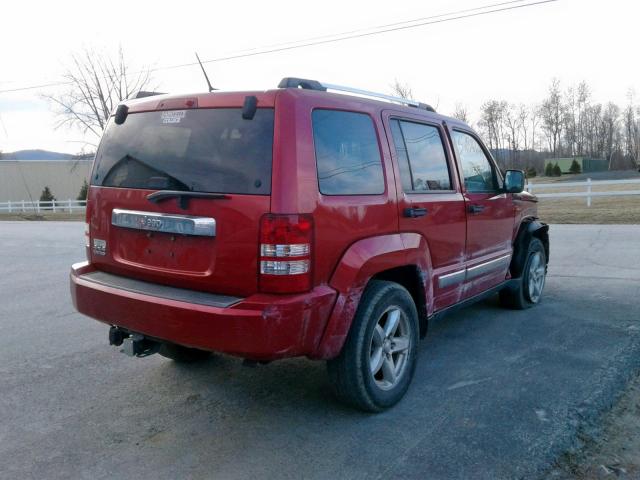 1J4PN5GK2AW167540 - 2010 JEEP LIBERTY LI RED photo 4